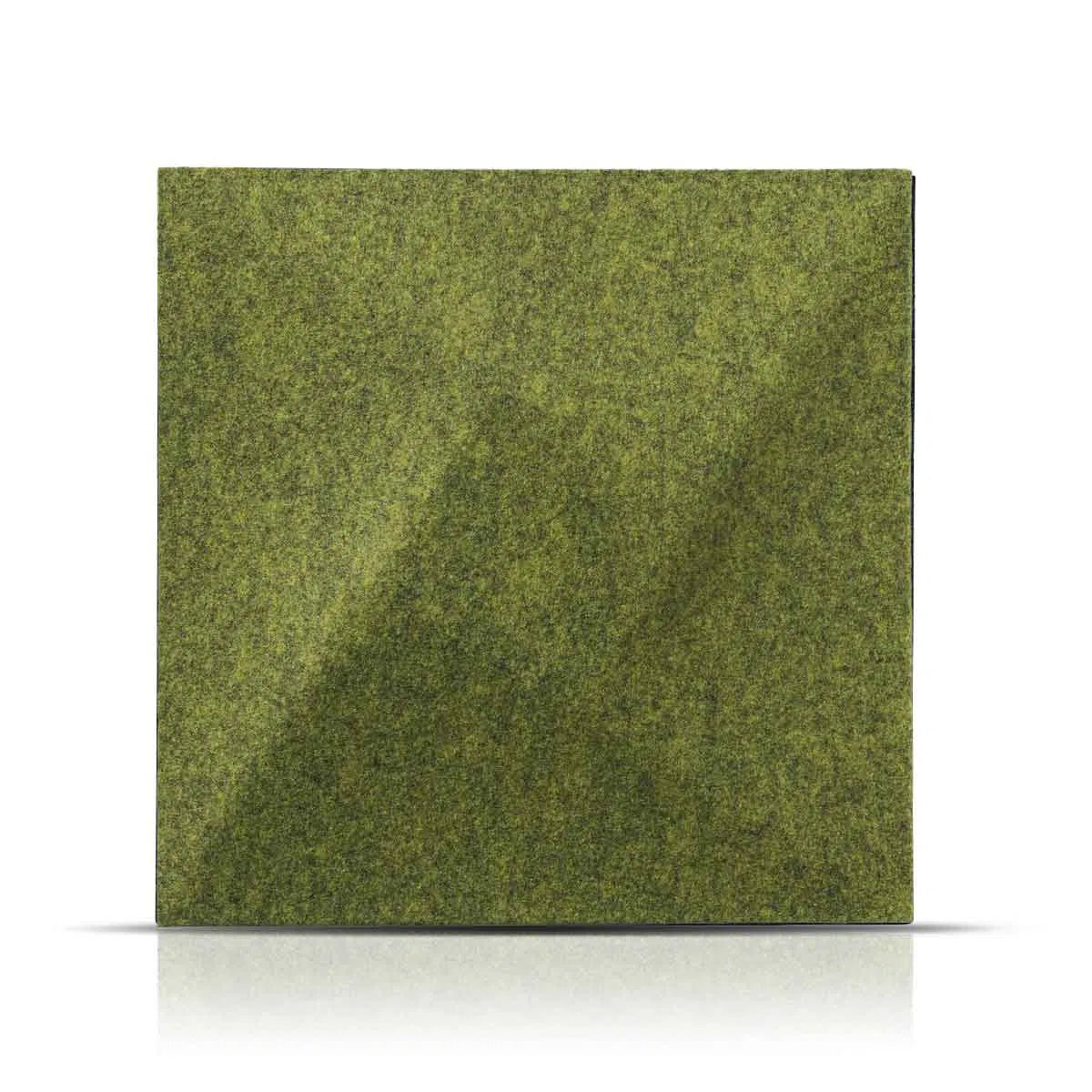 TWIST 3D Acoustic Felt Wall Panels on white background OLIVE Multipack Decormania UK