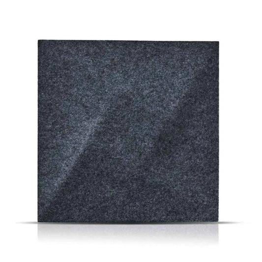 TWIST Acoustic 3D Felt Wall Panels on white background GREY Multipack Decormania UK