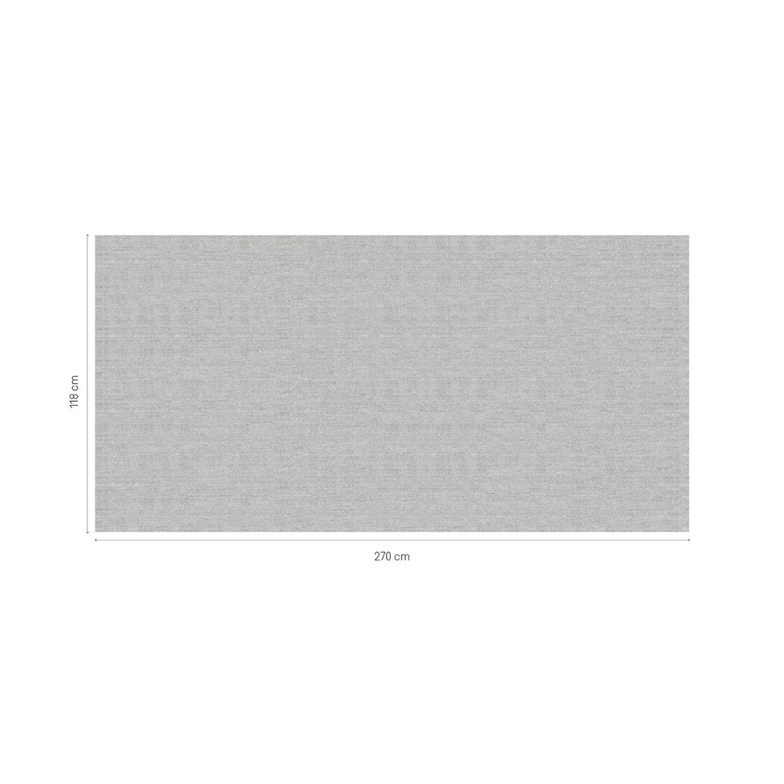 Tweed decorative wall panels with subtle grey textile inspired pattern 270 x 118 cm