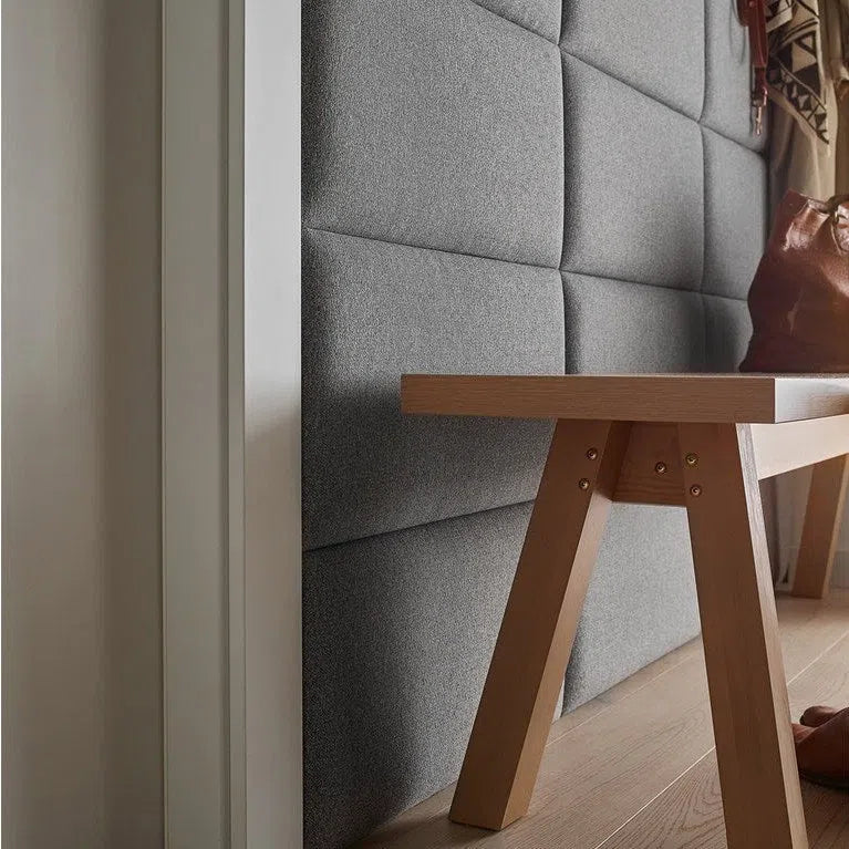 Upholstery Cushioned Wall Panels 60x30 cm combined with wood DecorMania UK