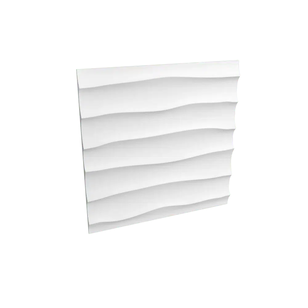 WAVES 3D Decorative Wall Panels - Polystyrene on white background | DecorMania UK