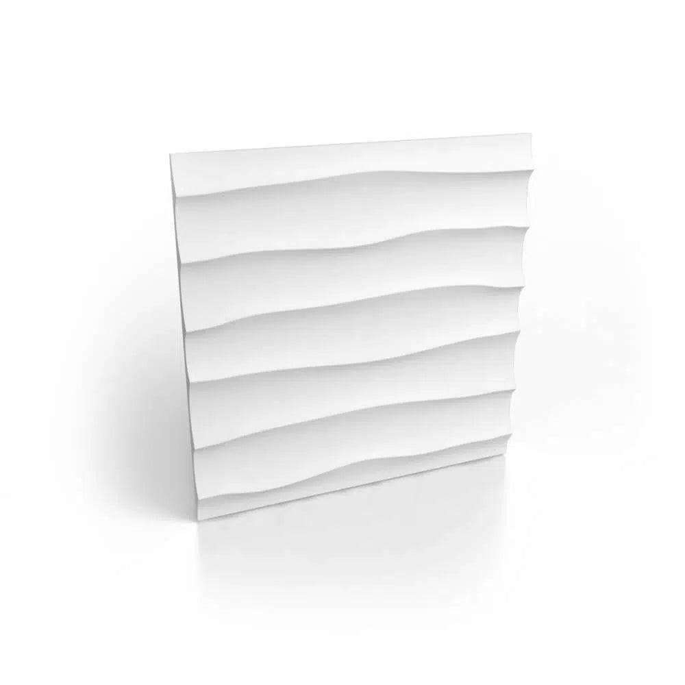 WAVES 3D Decorative Wall Panels - Polystyrene on white background | DecorMania UK