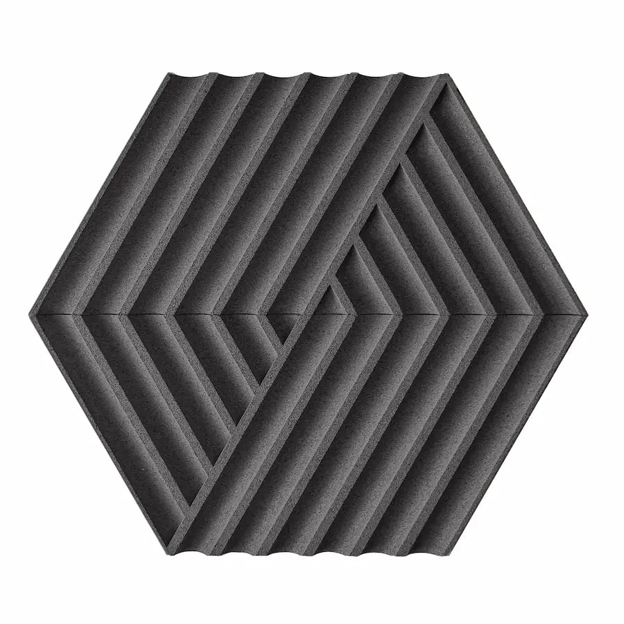 WEAVE 3D Cork Acoustic Wall Panels on white background DecorMania UK