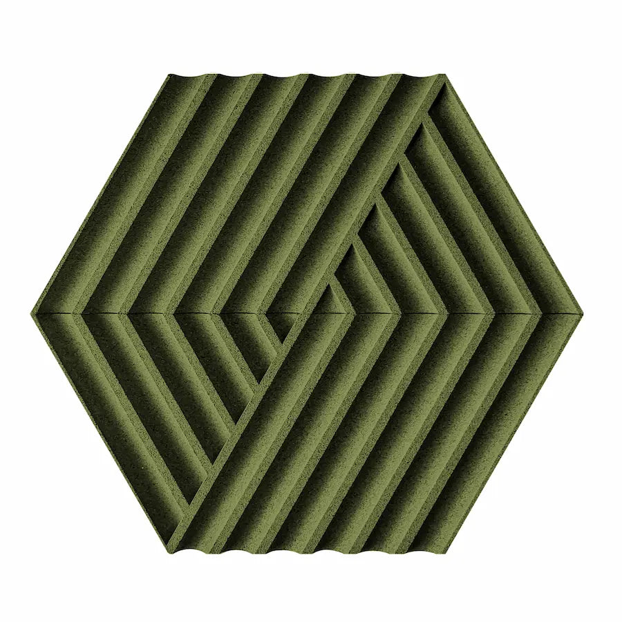 WEAVE 3D Cork Acoustic Wall Panels on white background DecorMania UK