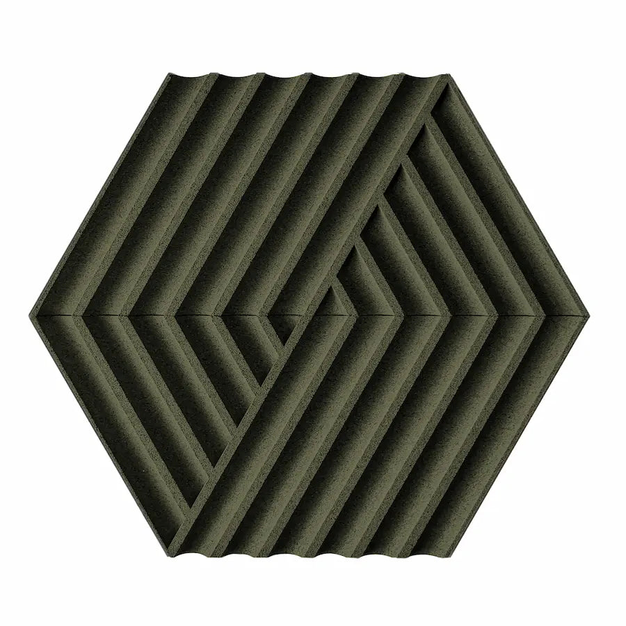 WEAVE 3D Cork Acoustic Wall Panels on white background DecorMania UK