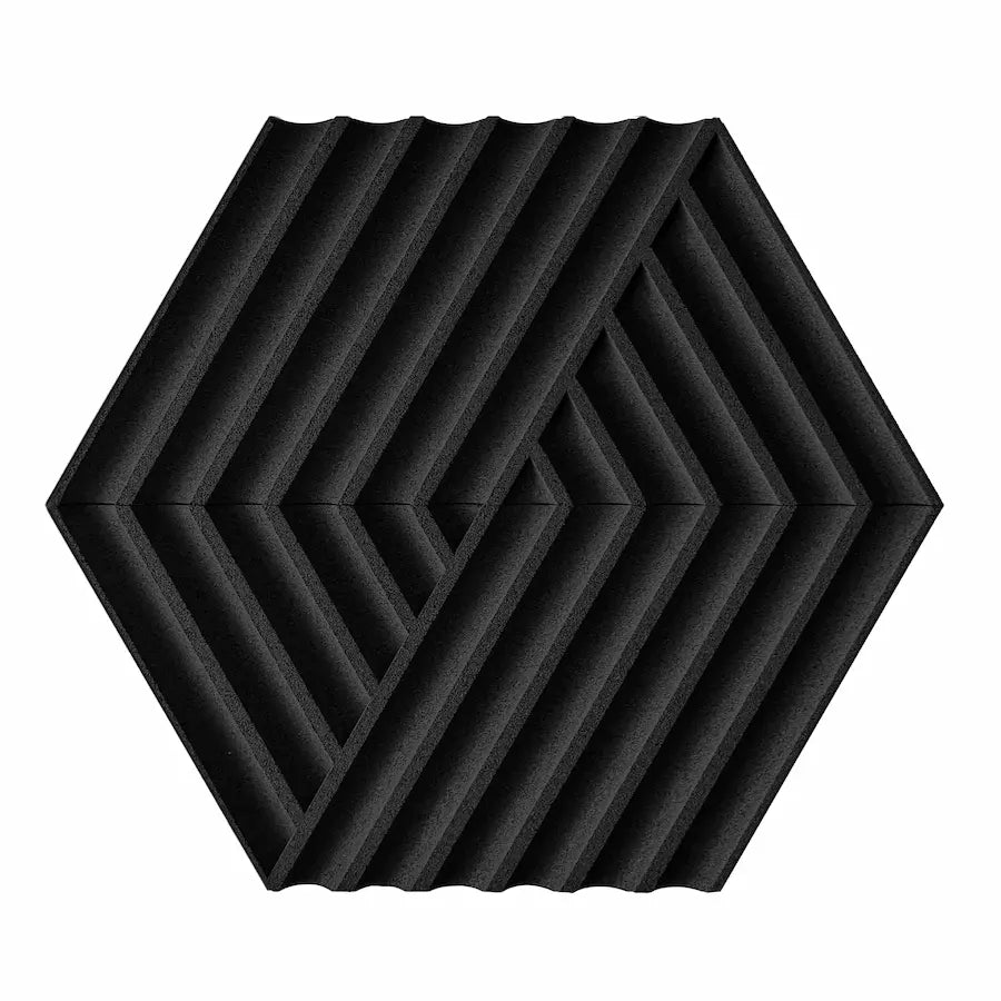 WEAVE 3D Cork Acoustic Wall Panels on white background DecorMania UK