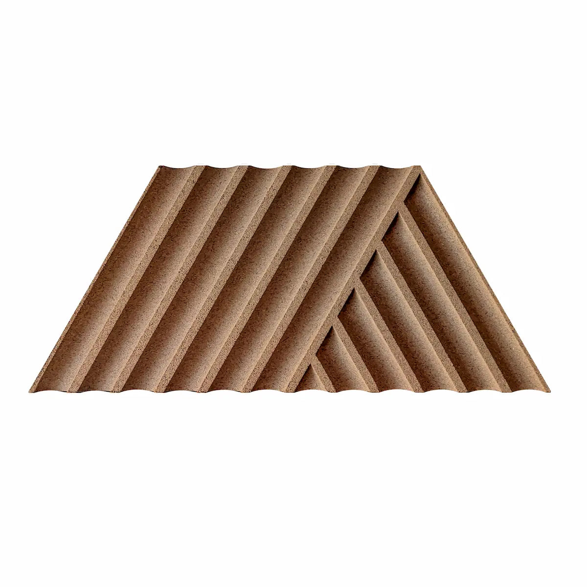 WEAVE 3D Cork Acoustic Wall Panels on white background DecorMania UK