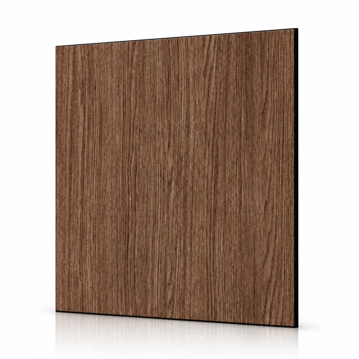 Walnut GrooveCraft MDF wall panel with black MDF core