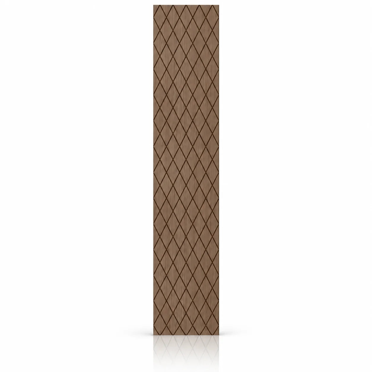 Walnut GrooveCraft Model 17 MDF wall panel 275 x 50 cm front view