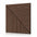 Walnut GrooveCraft Model 6 MDF wall panel with geometric slat design