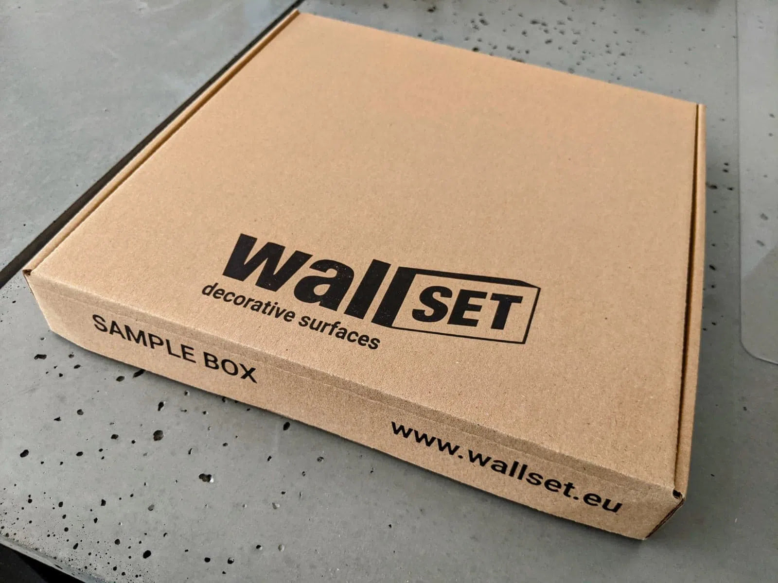 Wallset Concrete Wall Panels sample box | DecorMania UK 