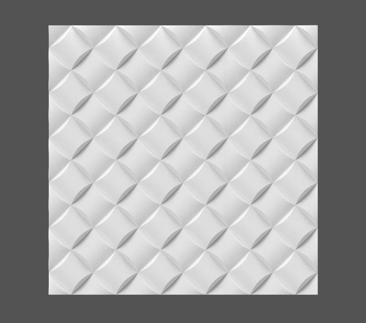 Close-up view of Model Wicker - 3D Gypsum Wall Panels | DecorMania UK