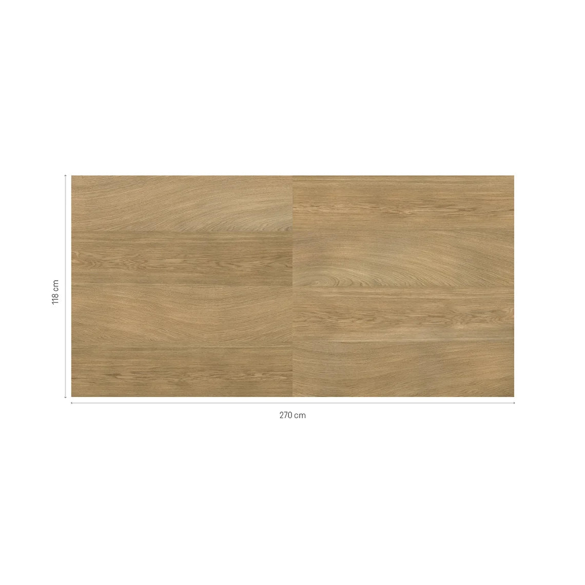 Wood Brandy decorative wall panels 270 x 118 cm with natural wood effect
