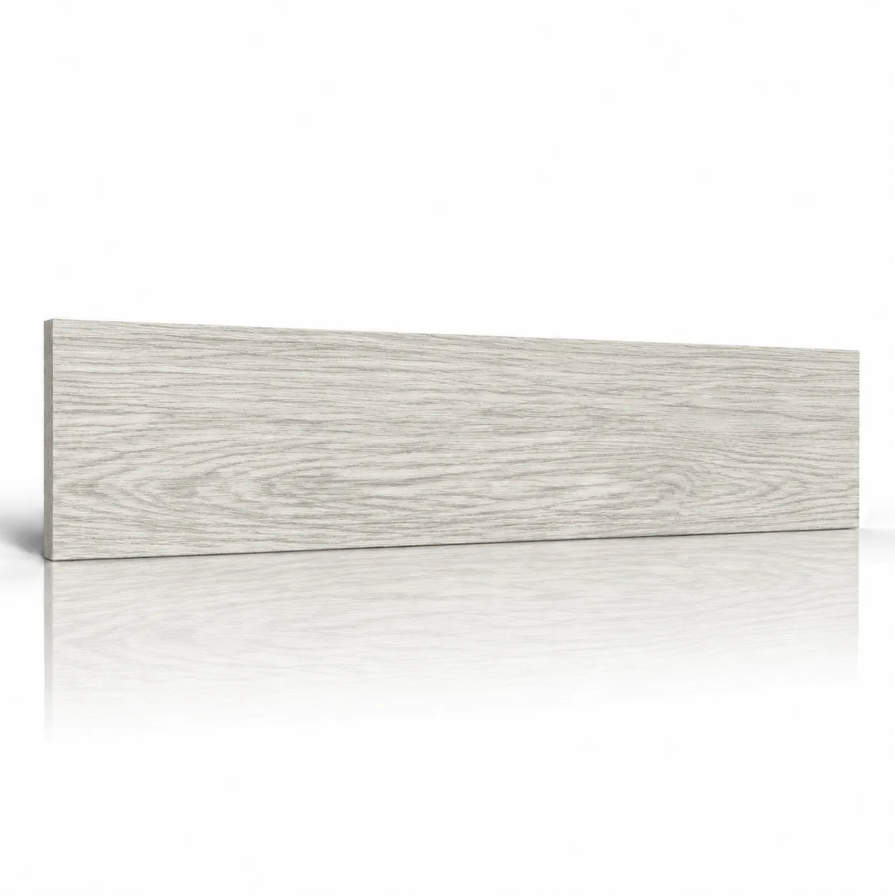 Wood Snowy wall panel with a pale whitewashed wood grain finish on a white background