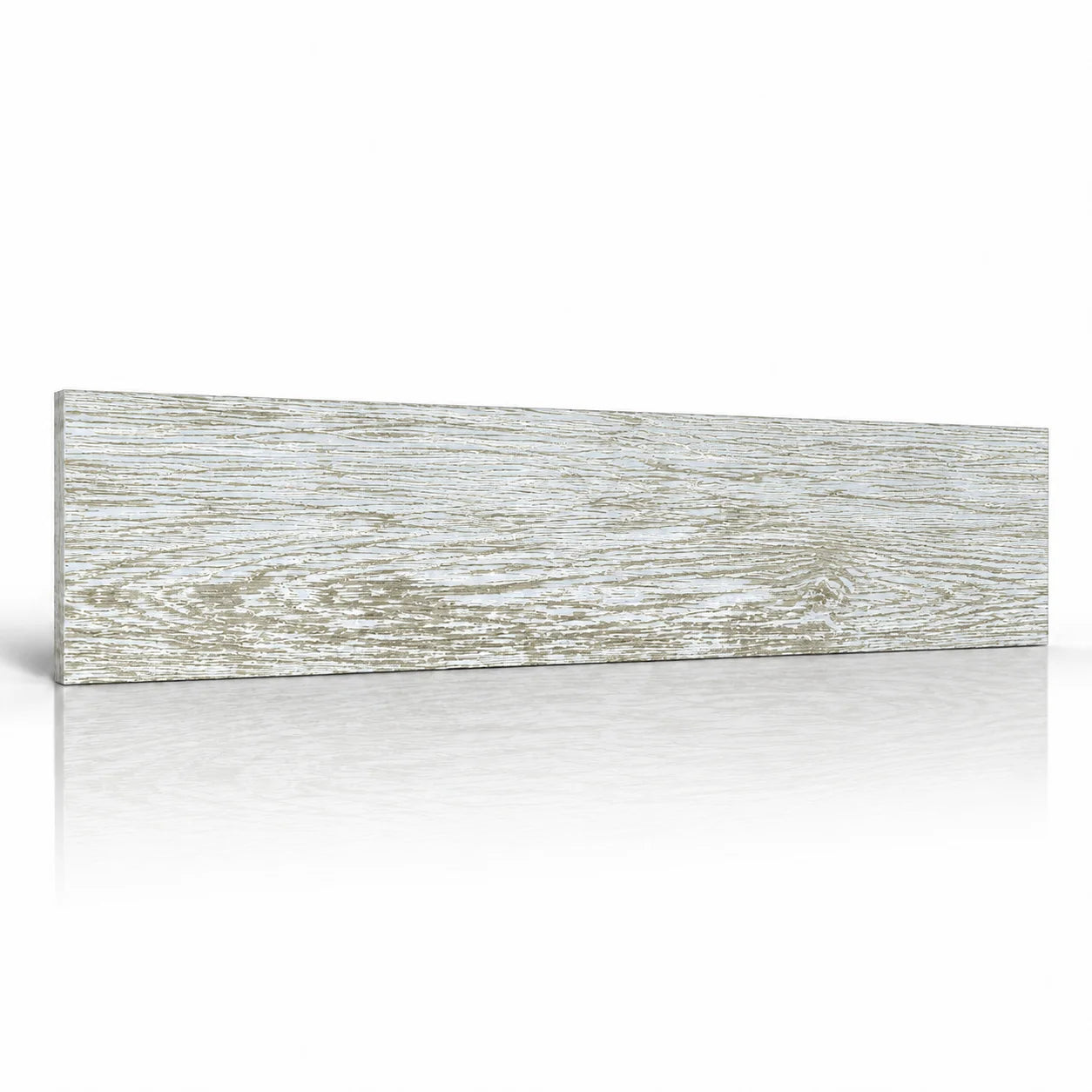 Wood Vintage wall panel with a distressed whitewashed wood effect on a white background