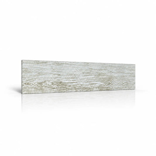 Wood Vintage wall panel with a distressed whitewashed wood effect on a white background