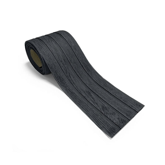 Wood Texture Flexible Wall Panels LINE GRAPHITE on white background DecorMania UK