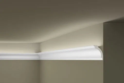 SIENA Z1220 2M NMC Ceiling Coving on white ceiling | DecorMania UK 