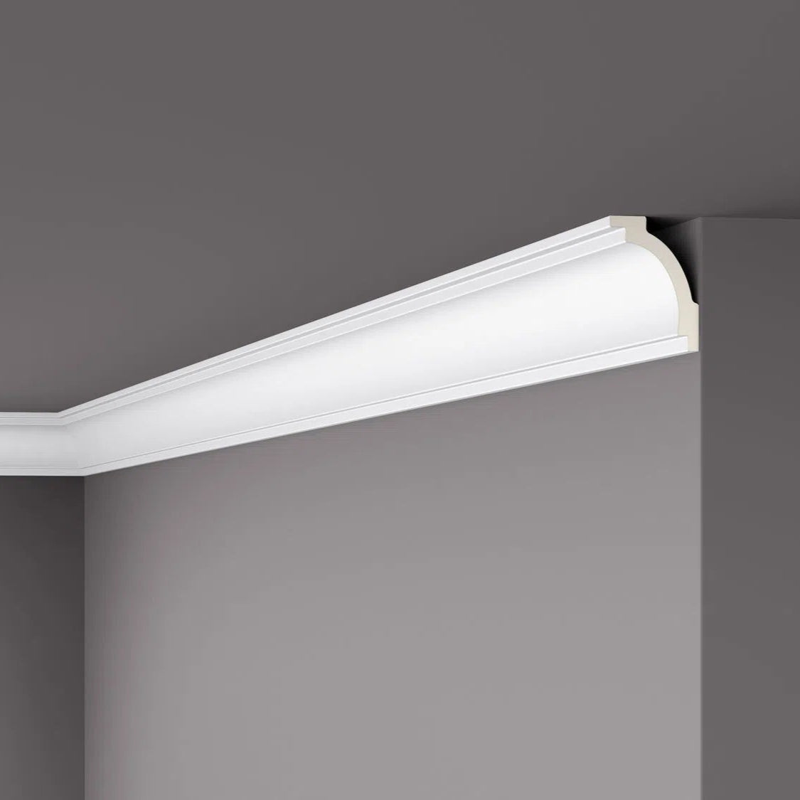 Z16 ARSTYL® 2M NMC Ceiling coving on a grey ceiling | DecorMania UK 