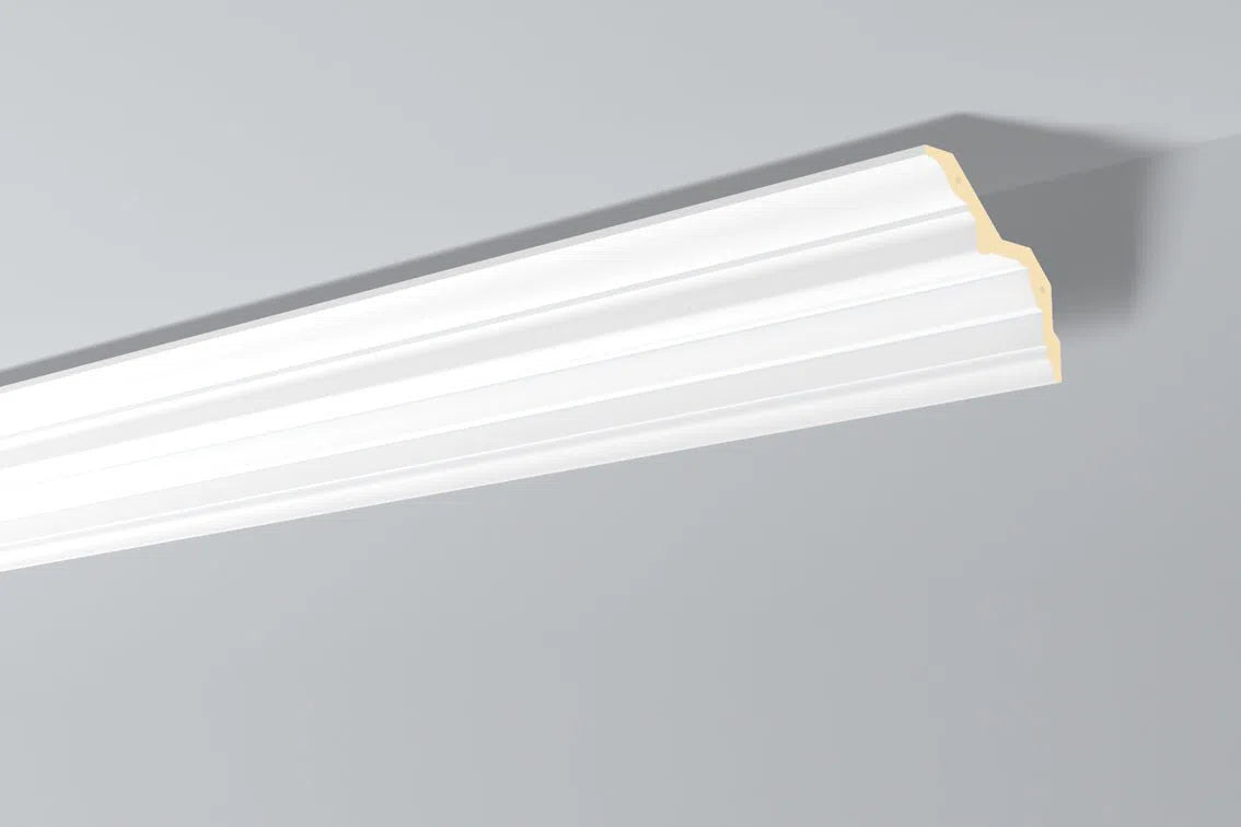 GEORGINA (Z24) ARSTYL® 2.44M NMC Ceiling Coving on white background  | DecorMania UK 