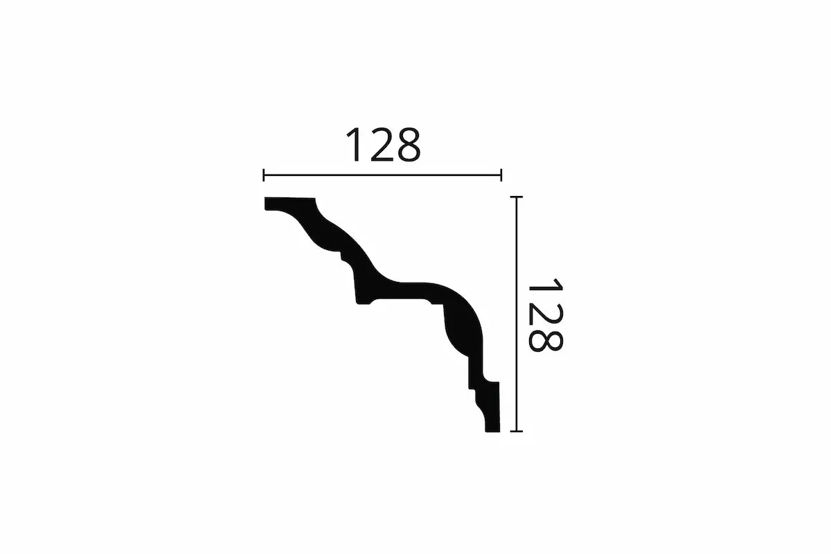Dimensions of GEORGINA z24 ARSTYL NMC Ceiling Coving | DecorMania UK