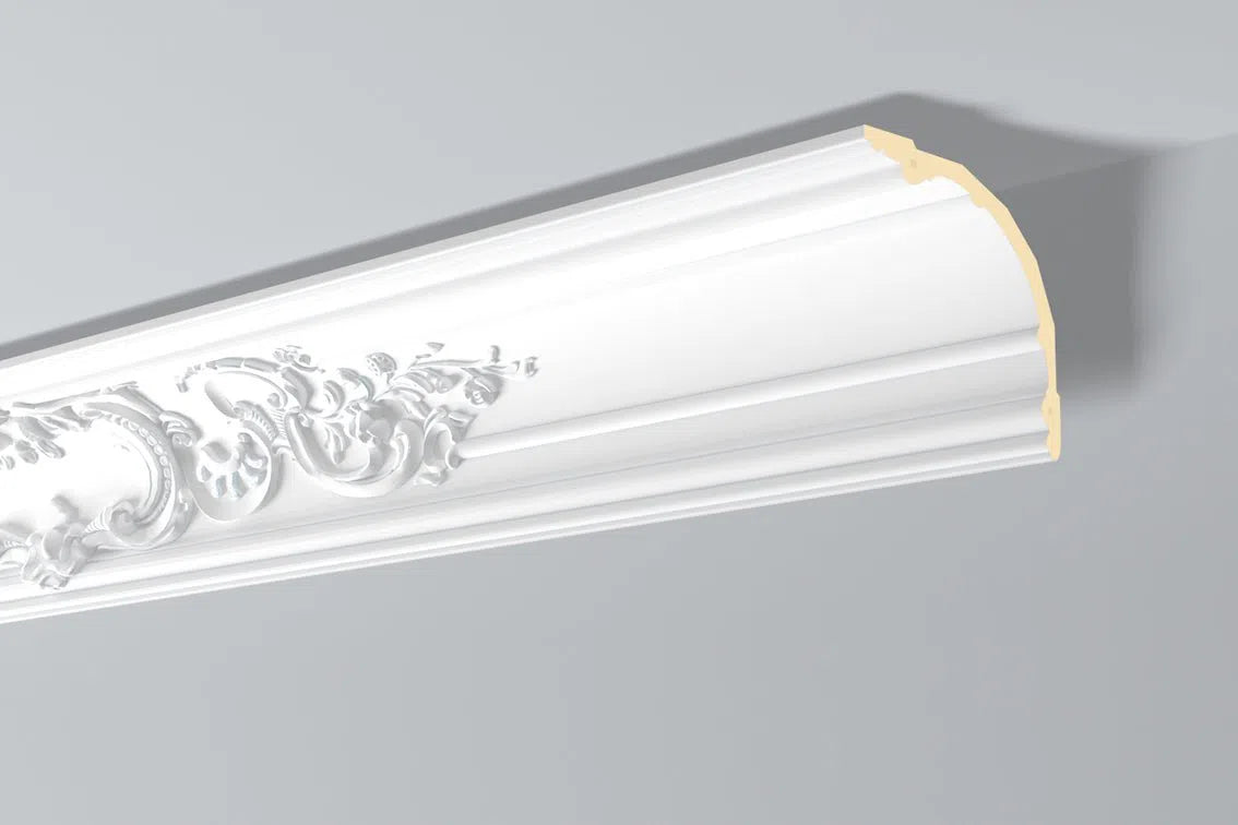 Close-up view of Z41 ARSTYL® 2M NMC Ceiling Coving | DecorMania UK 