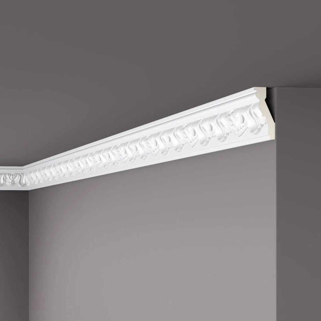 Z8 ARSTYL® 2M NMC Ceiling Coving on the Grey Ceiling | DecorMania UK 