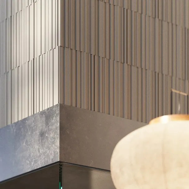 ALLEGRETTO ARSTYL decorative wall panels used on a modern architectural feature wall