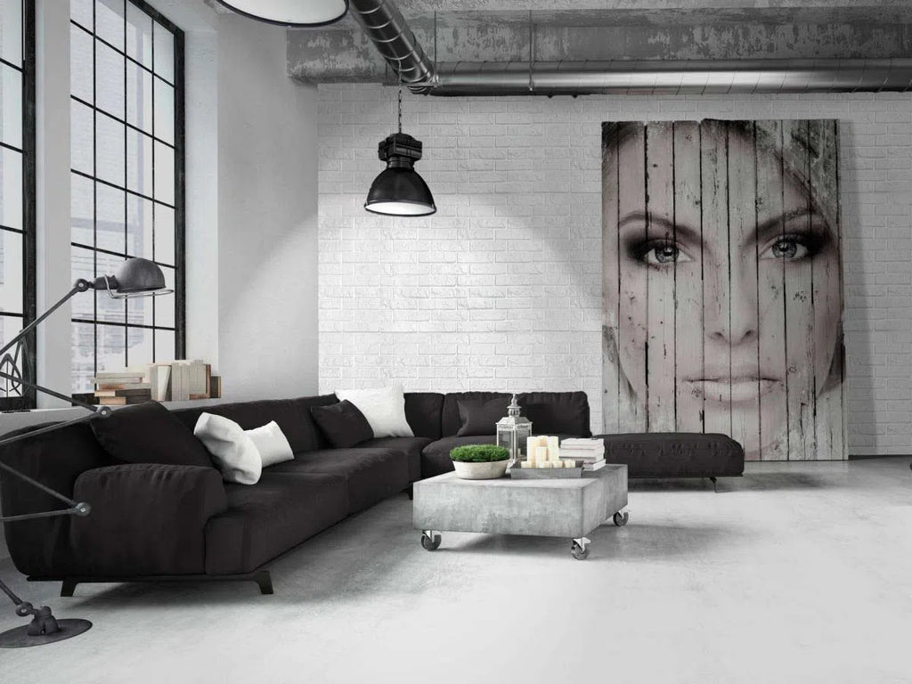 BRICK 3D Wall Panel Model 06 - 3D Polystyrene Wall Panels  in industrial style interior  | DecorMania
