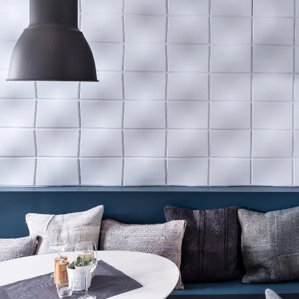 BUMP 3D Wall panels in a modern living room, adding an elegant accent with its textured pattern | DecorMania UK