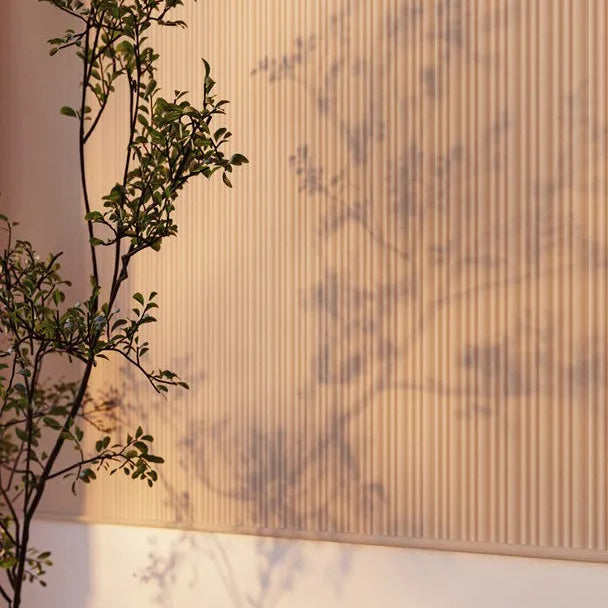 CALANDO ARSTYL decorative wall panels in a warm neutral finish with soft organic texture