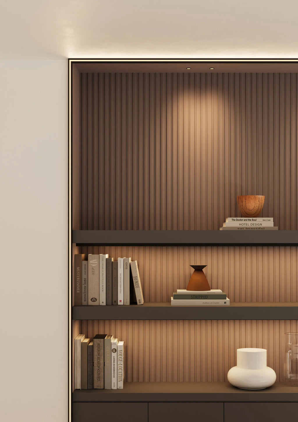 CURVE Arstyl® 3D Wall Panels adding texture to a modern living room wall | DecorMania UK