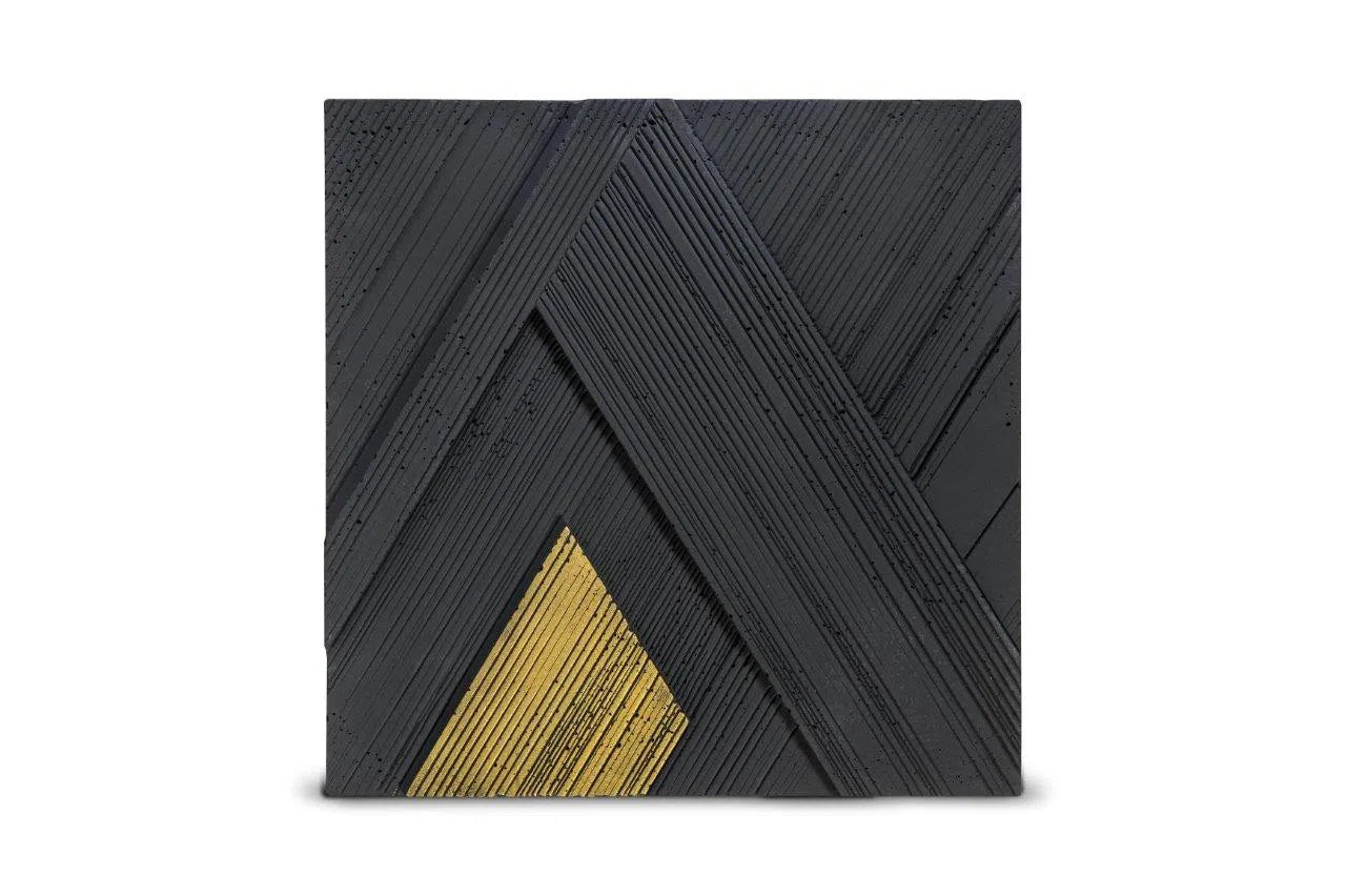 Concrete 3D Tile CORVUS - Box of 4 - 3D Concrete Tiles | DecorMania