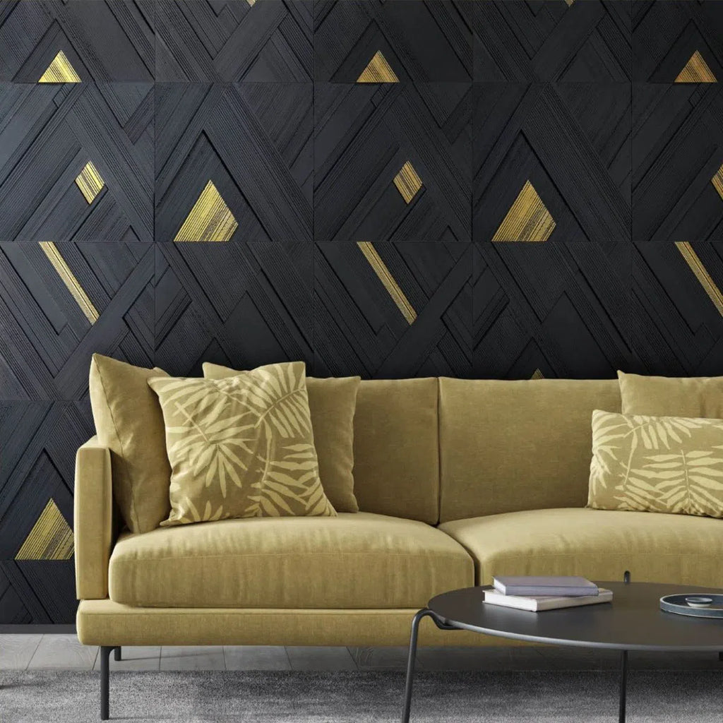 Concrete 3D Tile CORVUS - Box of 4 - 3D Concrete Tiles | DecorMania