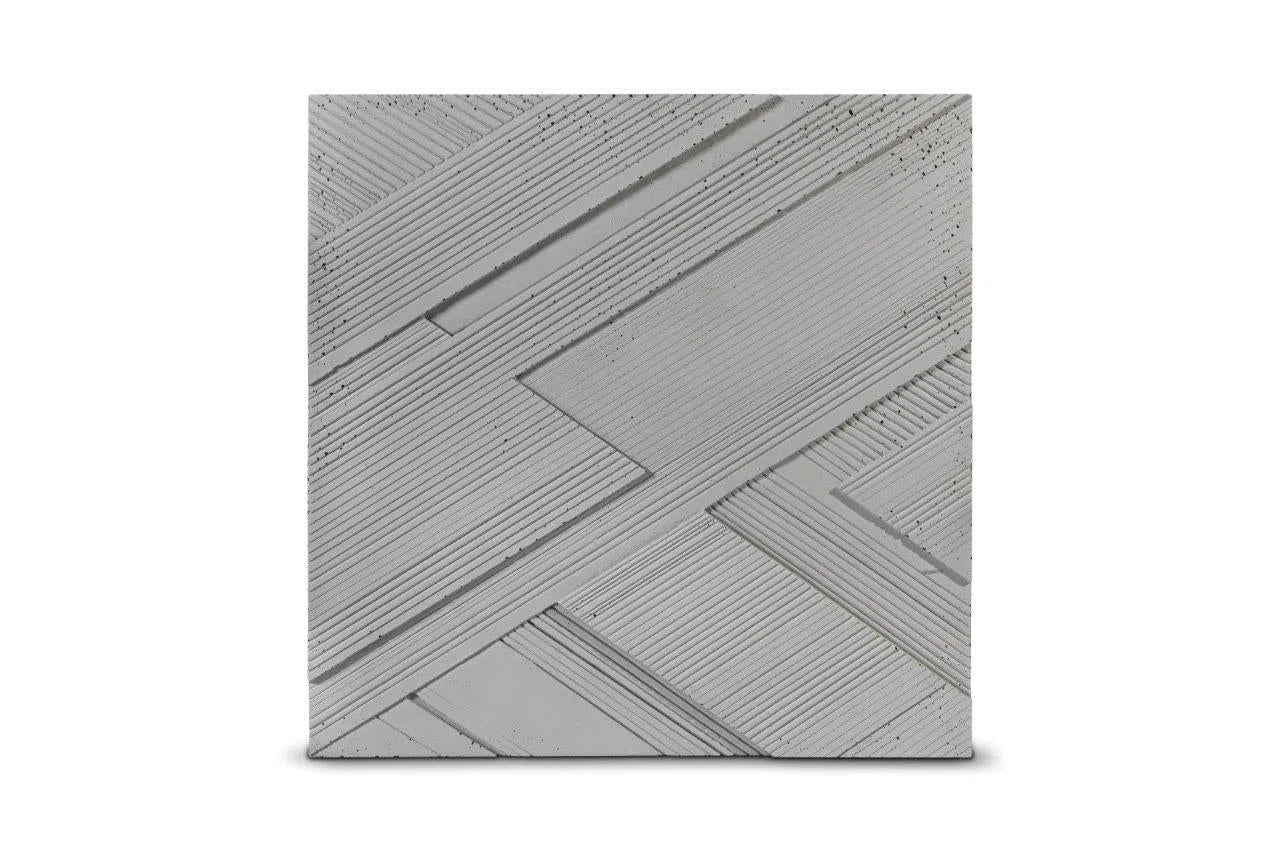 Concrete 3D Tile LUX - Box of 4 - 3D Concrete Tiles | DecorMania