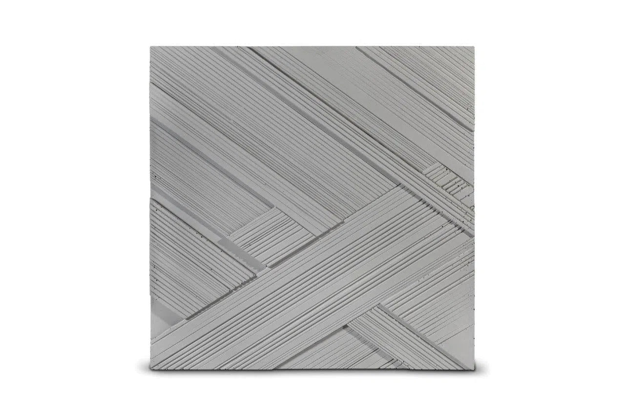 Concrete 3D Tile LUX - Box of 4 - 3D Concrete Tiles | DecorMania
