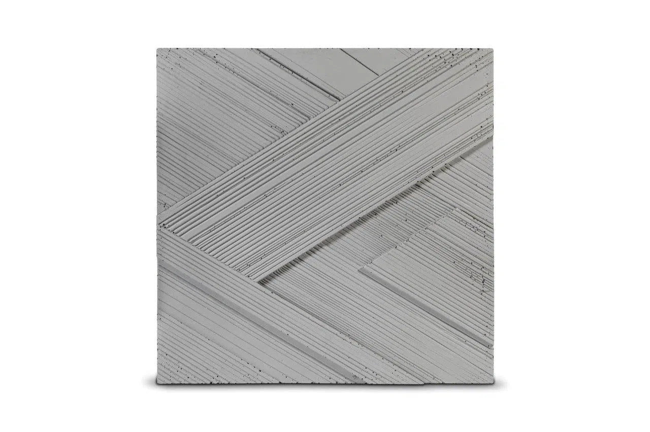 Concrete 3D Tile LUX - Box of 4 - 3D Concrete Tiles | DecorMania