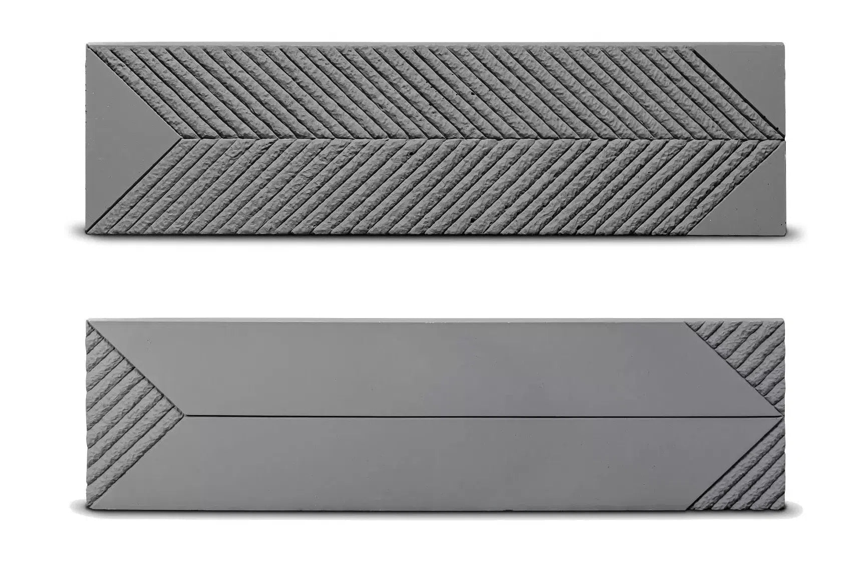 Concrete 3D Tile SAGITA Dark Grey - Box of 8 - 3D Concrete Tiles | DecorMania