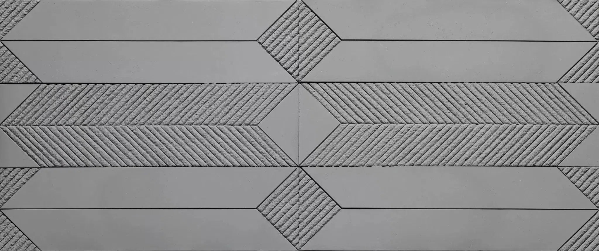 Concrete 3D Tile SAGITA Dark Grey - Box of 8 - 3D Concrete Tiles | DecorMania