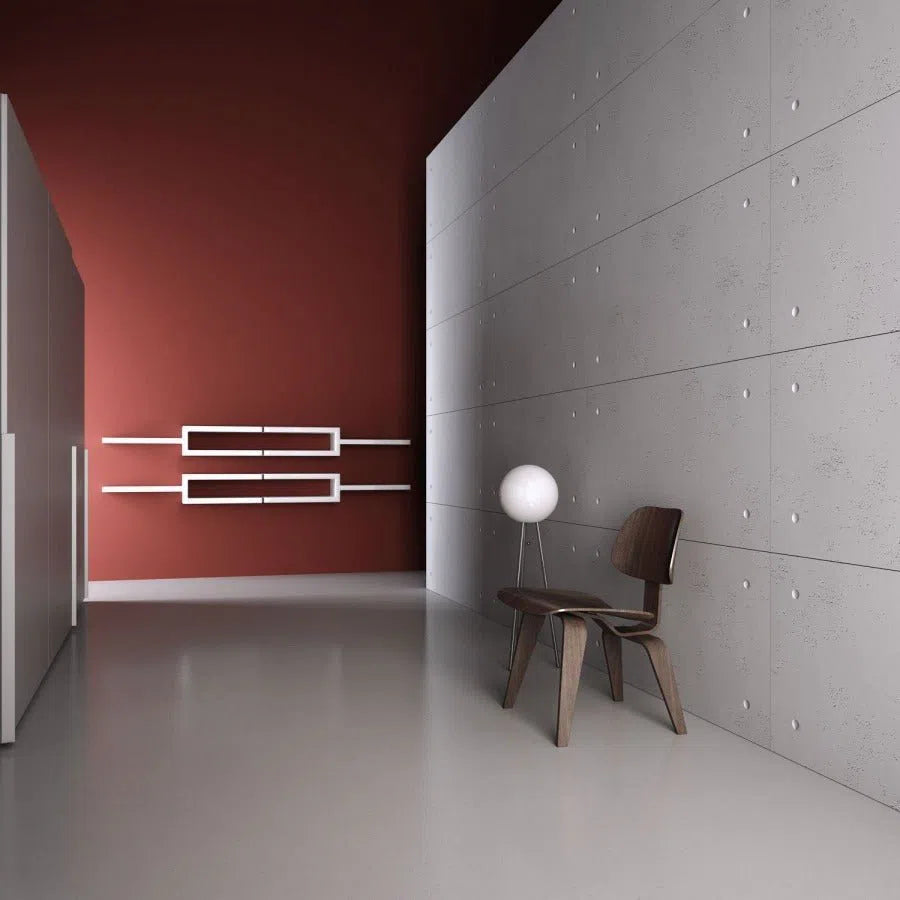 3D Concrete Wall Panel CLADDING in a modern hallway | DecorMania UK