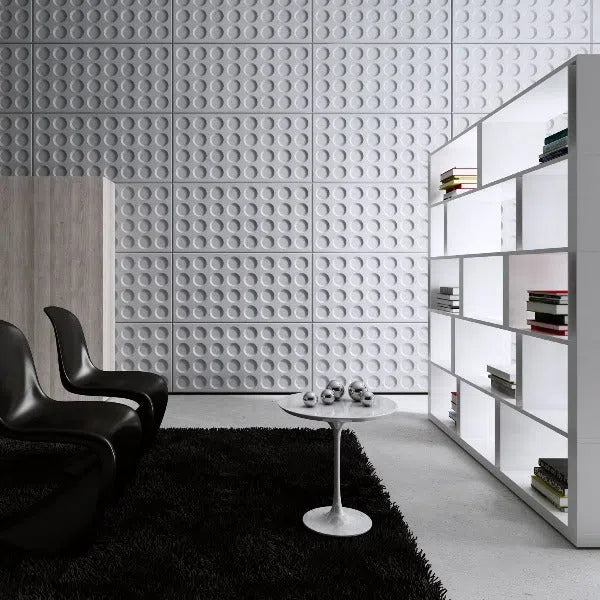 3D Concrete Wall Panel CONNECT in a modern interior | DecorMania UK