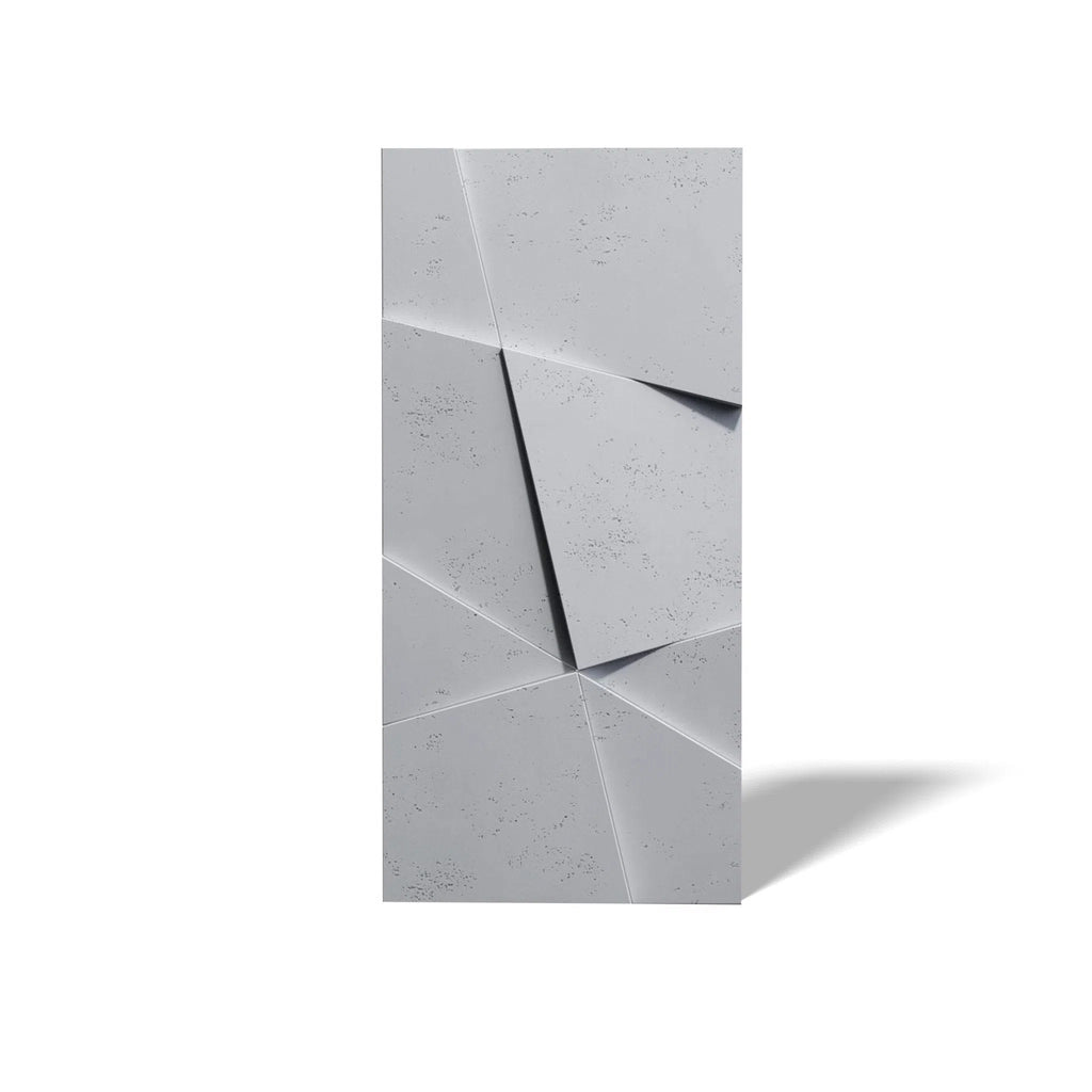 3D Concrete Wall Panels CRYSTAL on white background | DecorMania UK