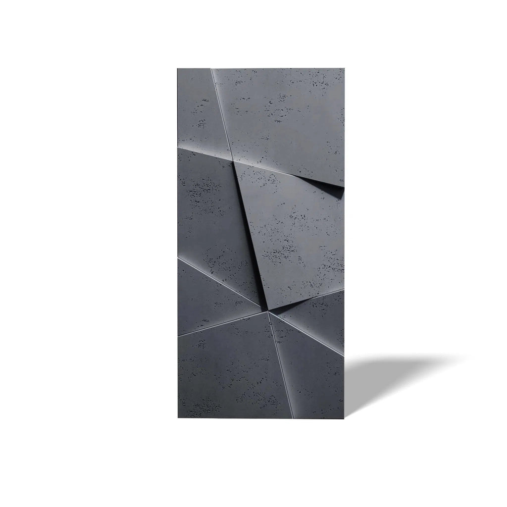 3D Concrete Wall Panels CRYSTAL on white background | DecorMania UK