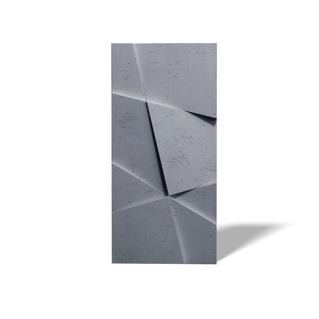 3D Concrete Wall Panels CRYSTAL on white background | DecorMania UK