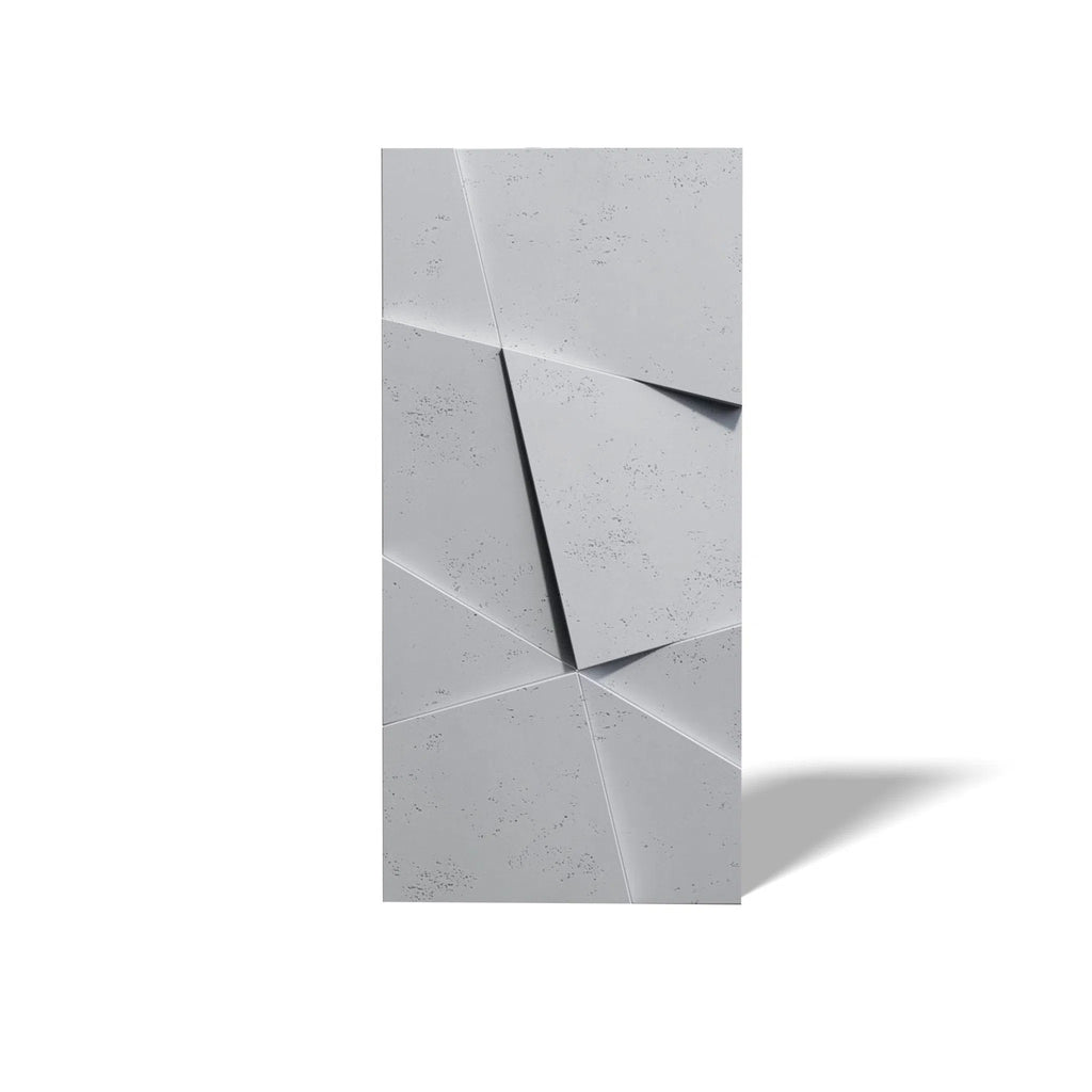 3D Concrete Wall Panels CRYSTAL on white background | DecorMania UK