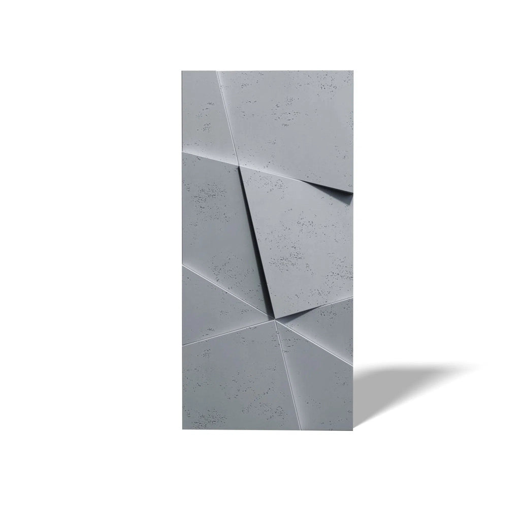 3D Concrete Wall Panels CRYSTAL on white background | DecorMania UK