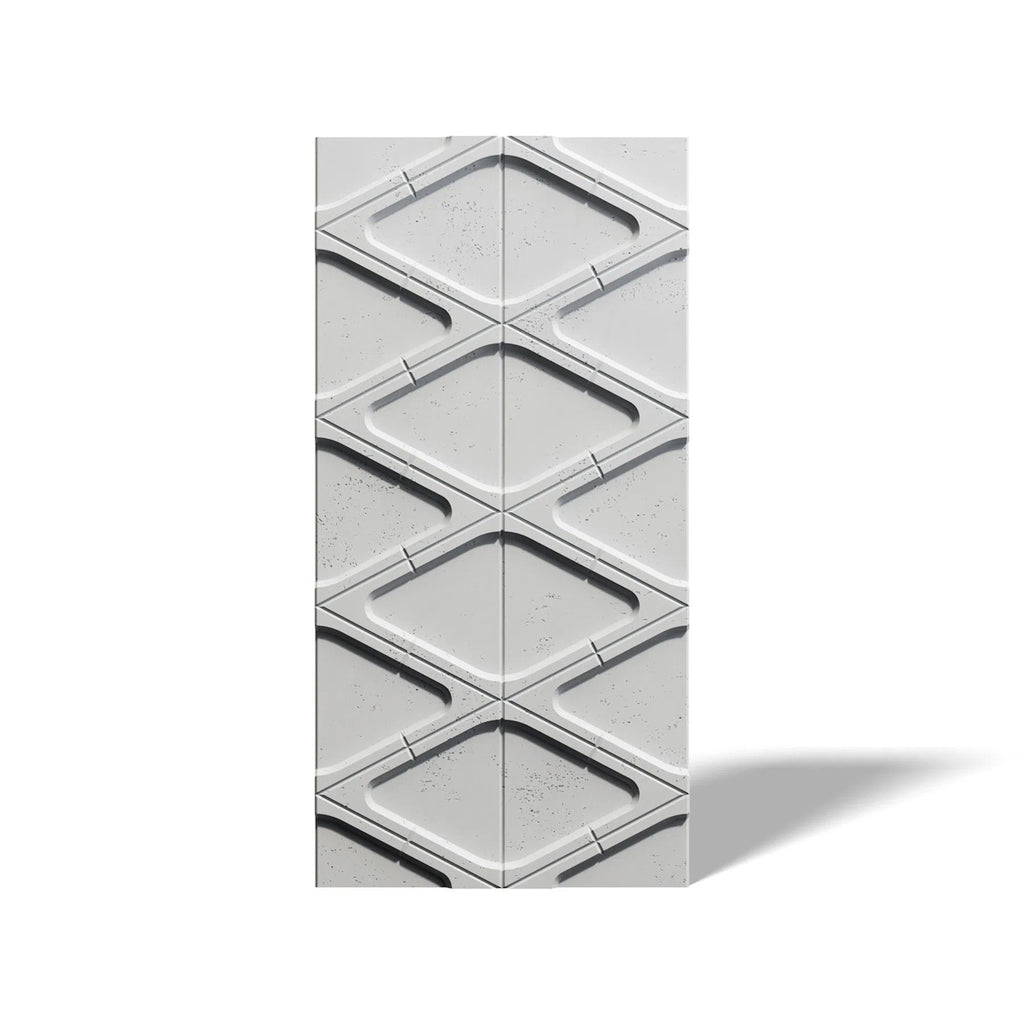 3D Concrete Wall Panels DIAMONDS on white background | DecorMania UK