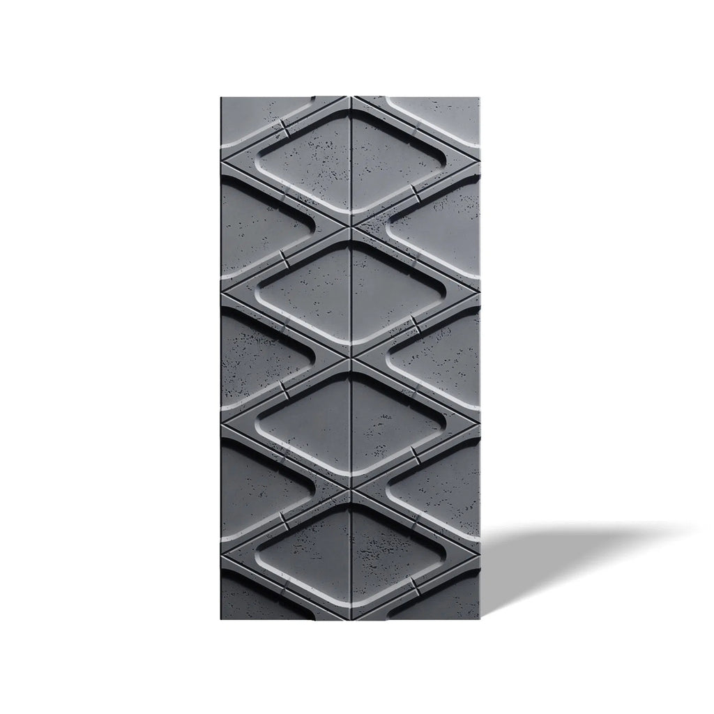 3D Concrete Wall Panels DIAMONDS on white background | DecorMania UK