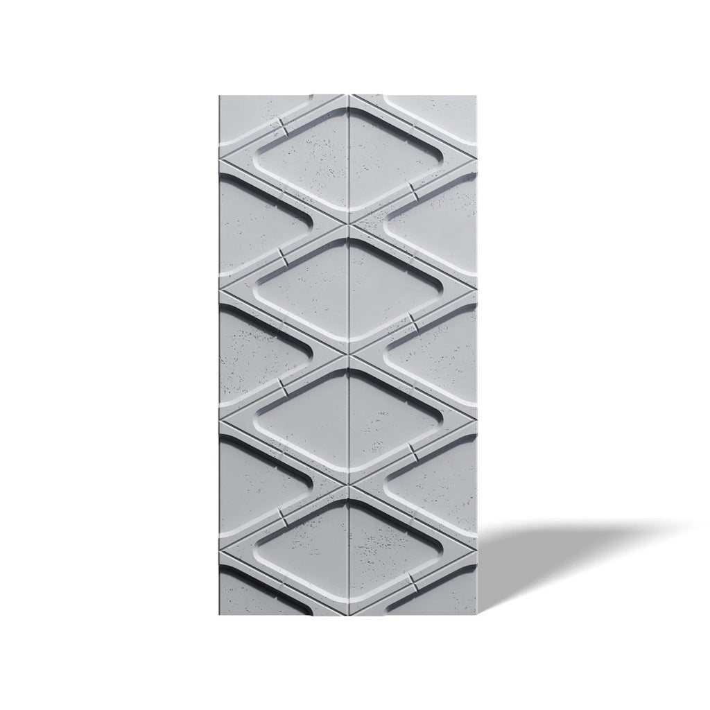 3D Concrete Wall Panels DIAMONDS on white background | DecorMania UK