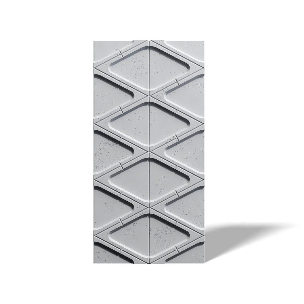 3D Concrete Wall Panels DIAMONDS on white background | DecorMania UK